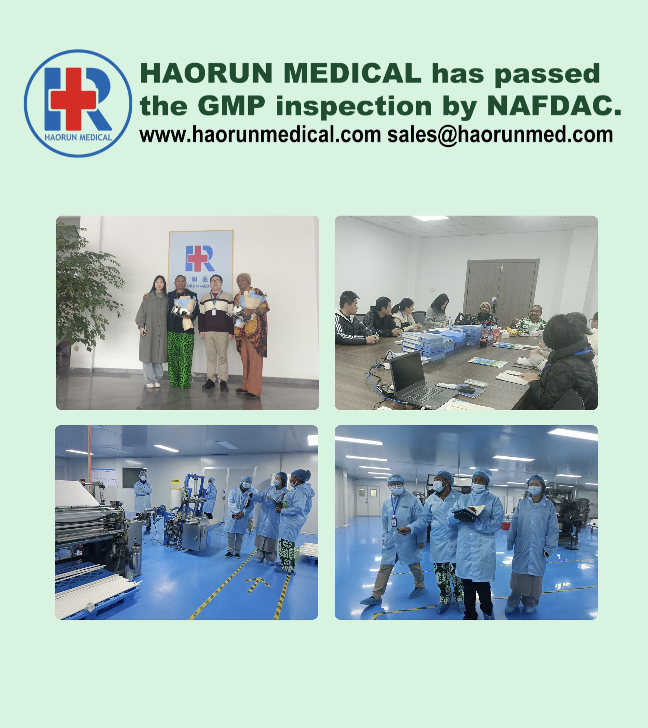 De kwaliteit van Haorunmed krijgt internationale erkenning – geslaagd voor NAFDAC-certificering