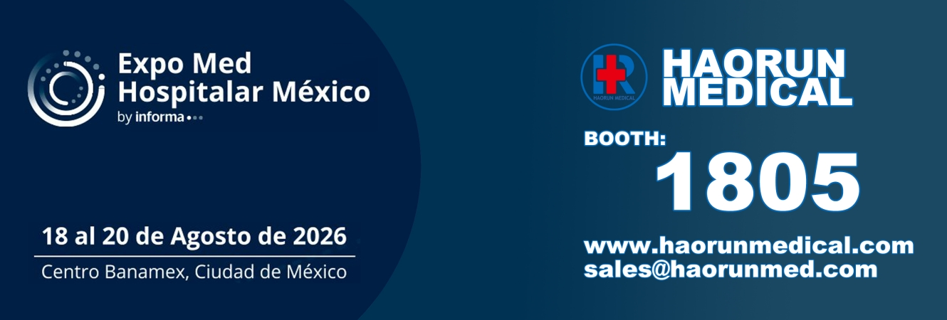 Haorun Medical, een professioneel bedrijf op het gebied van medische verbruiksartikelen, neemt deel aan Expo Med | Hospitalar México.